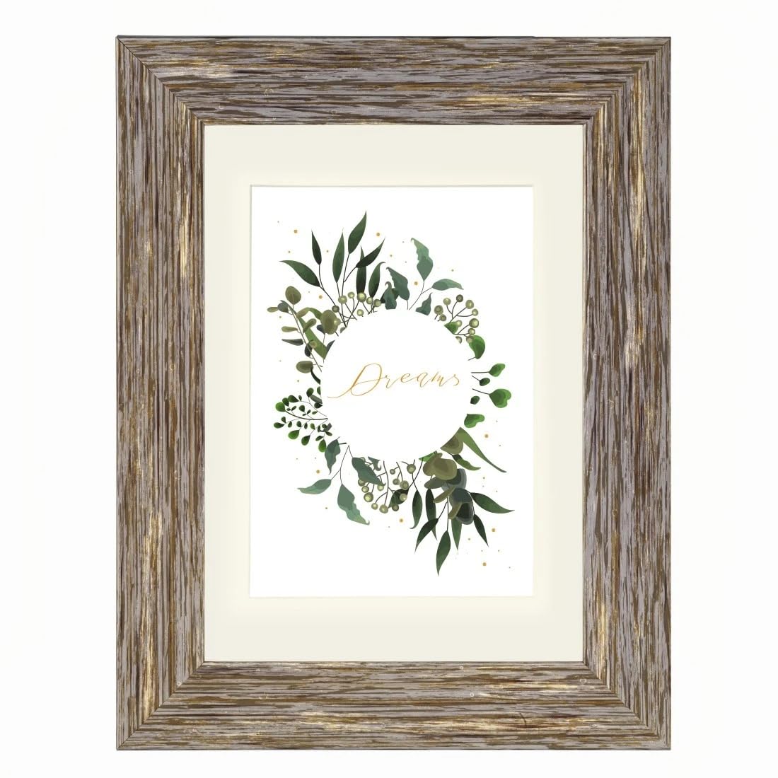 Hama Plastic Photo Frame Chalet (Frame 15 cm x 20 cm, for Photos Size 10 cm x 15 cm, Polystyrene (PS), Reflex Glass, with Hook and Stand) Brown/Grey