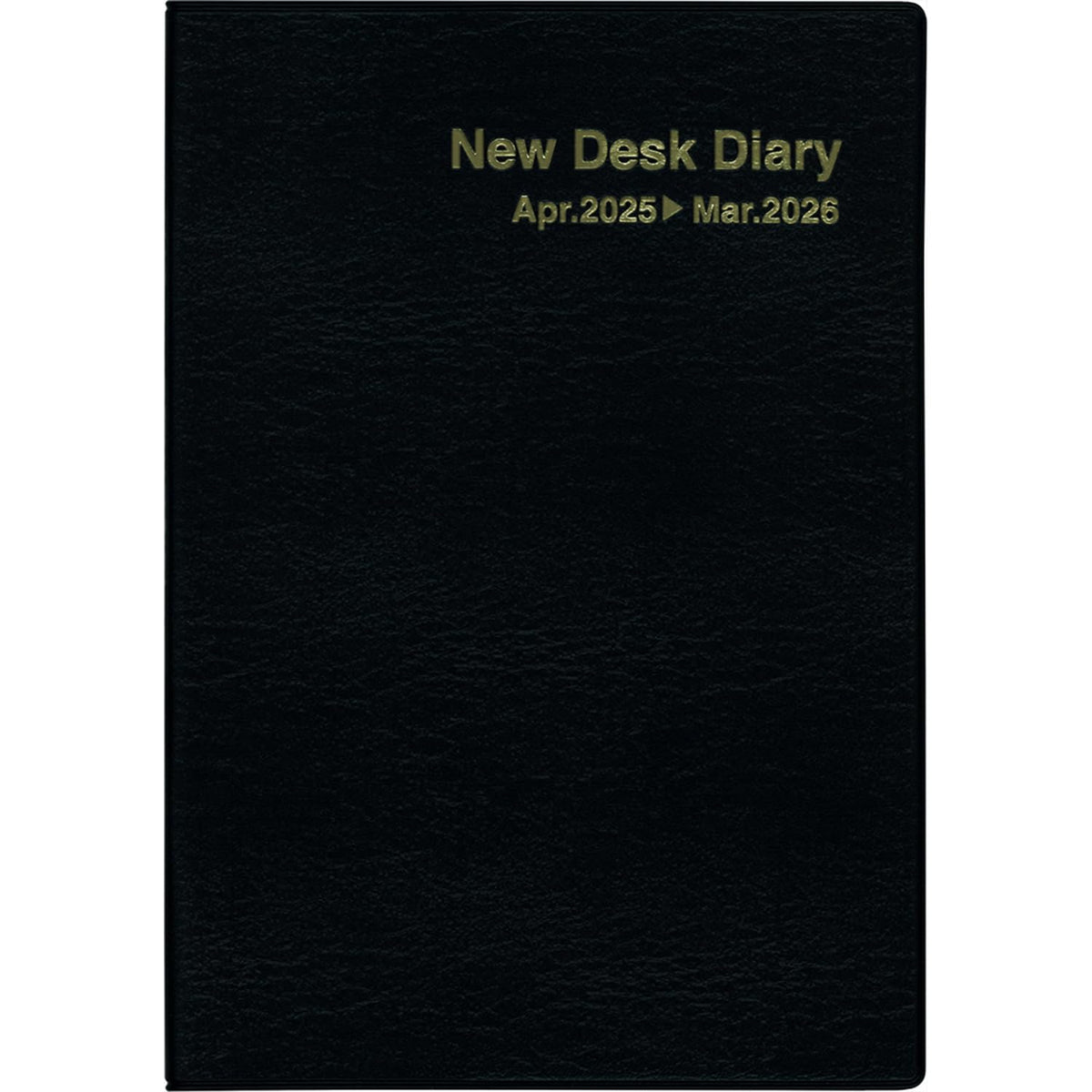 Hakubunkan No. 4199 Notebook, Begins in April 2025, B5, Weekly New Desk Diary, Soft, Black