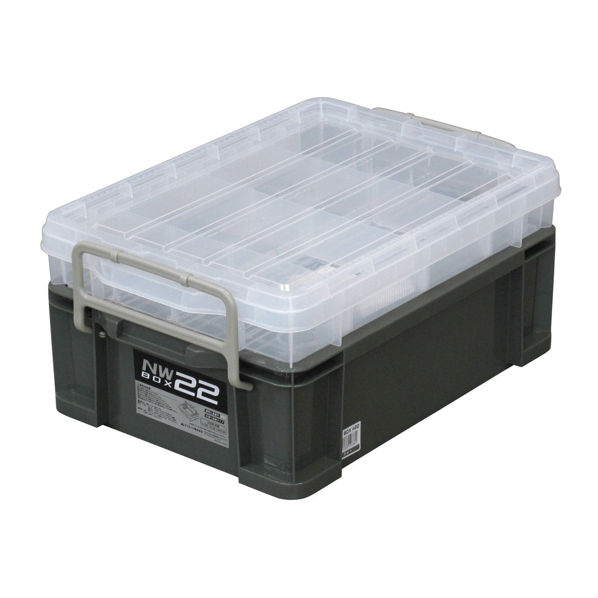 アステージ JEJ Astage NW Box #22 Gray W Approx. 14.9 x D 21.5 x H 9.6 inches (37.9 x 54.5 x 24.5 cm)