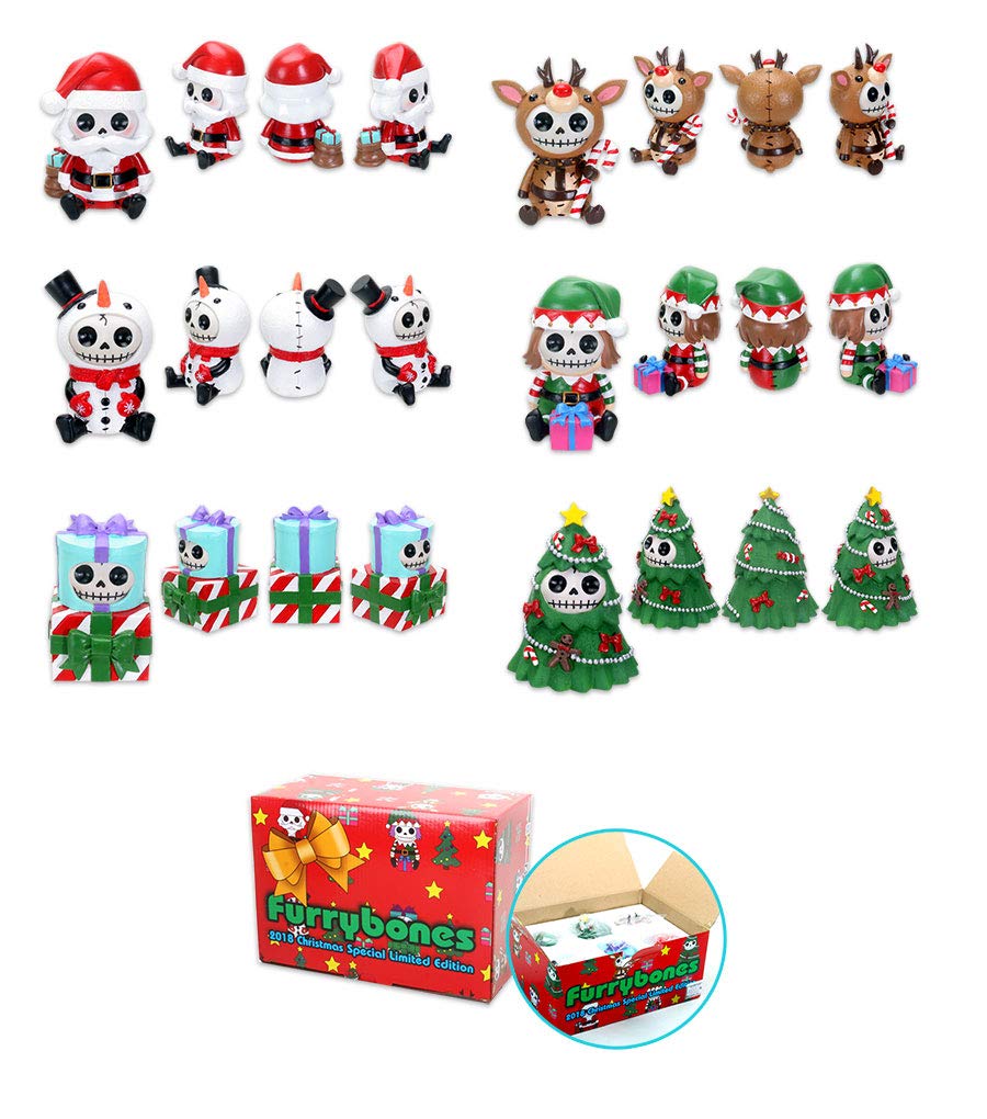 YTC Furrybones 2018 Limited Edition Christmas Figurine Set