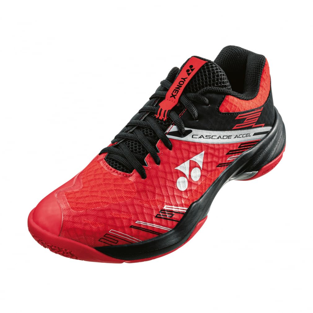 Yonex Badminton Shoes, Power Cushion Cascade Axle, red/black (053), 24.0 cm