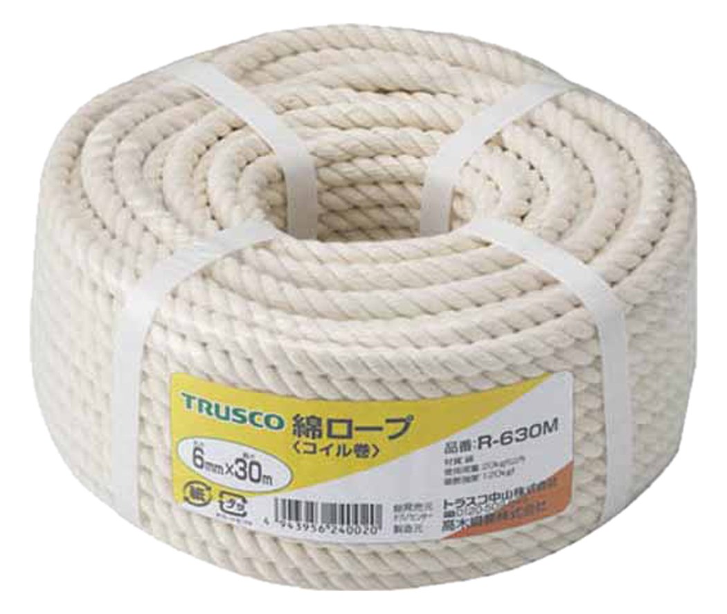 TRUSCO Cotton Rope(Three Strand) R-630M