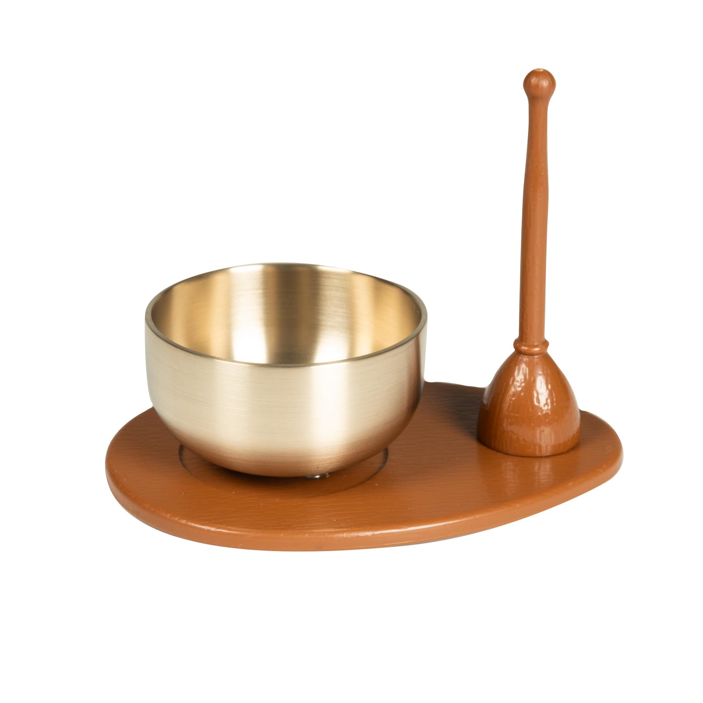 Sunmany Mini Orin Set, Authentic, Easy to Use, 2.3 Inches, Made in Japan, Rin Buddhist Altar, Modern, Buddhist Altar, Small, Cute, Memorial Set, Beige, Everyday Offering, For Pets, Public Servings,