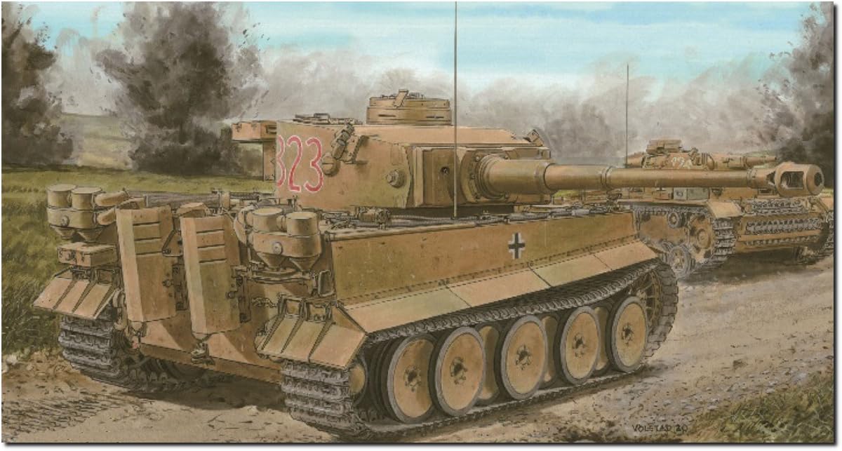 プラモデル :: 軸軍用車両 & 武器 :: WW.II ドイツ軍 ティーガーI 極初期生産型 オクセンコップフ作戦 1943 マジックトラック/アルミ砲身付属 豪華セット