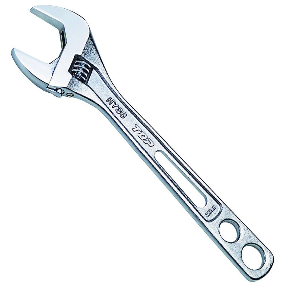 TOP 9 inch Adjustable Wrench Thin and Light Body for Tight Spaces | Super Heavy Duty Extra Wide Opening Jaw Crescent Wrench | Made in Japan