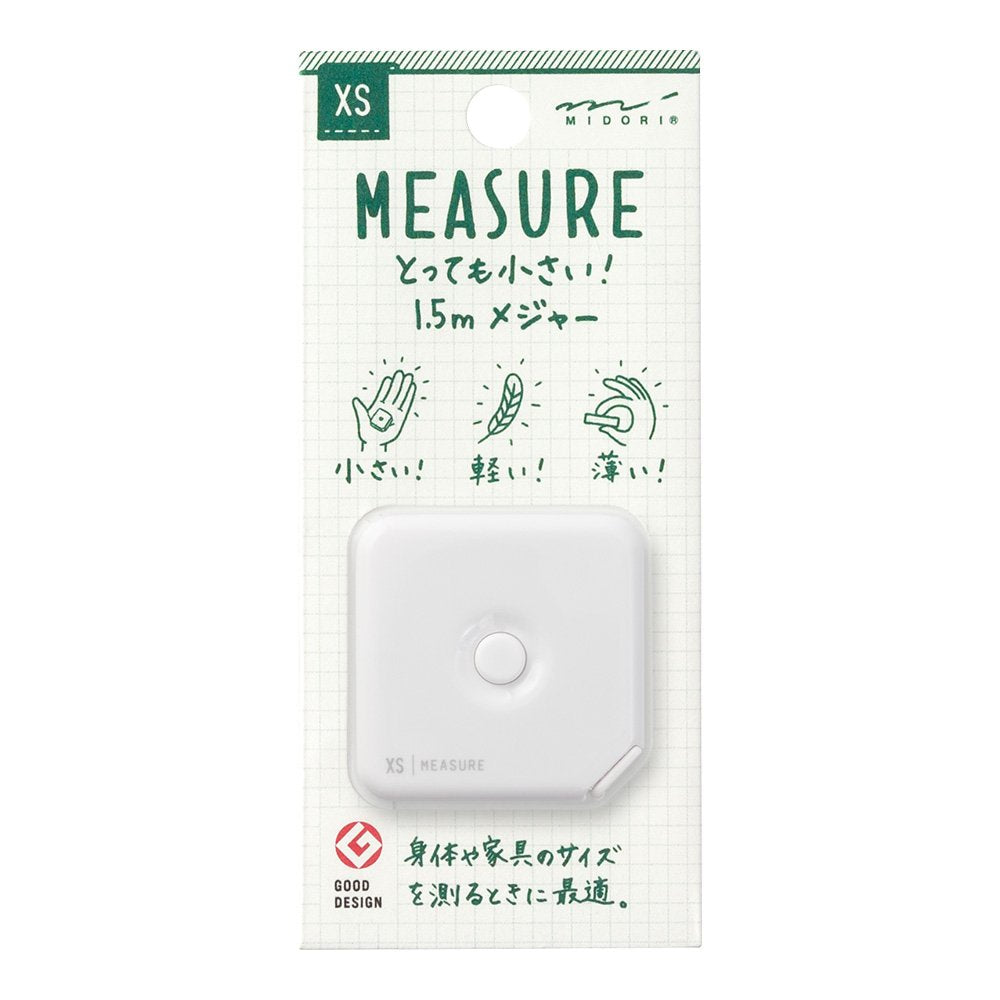 Midori Compact Measure 1.5m, XS Series, White (35279006)