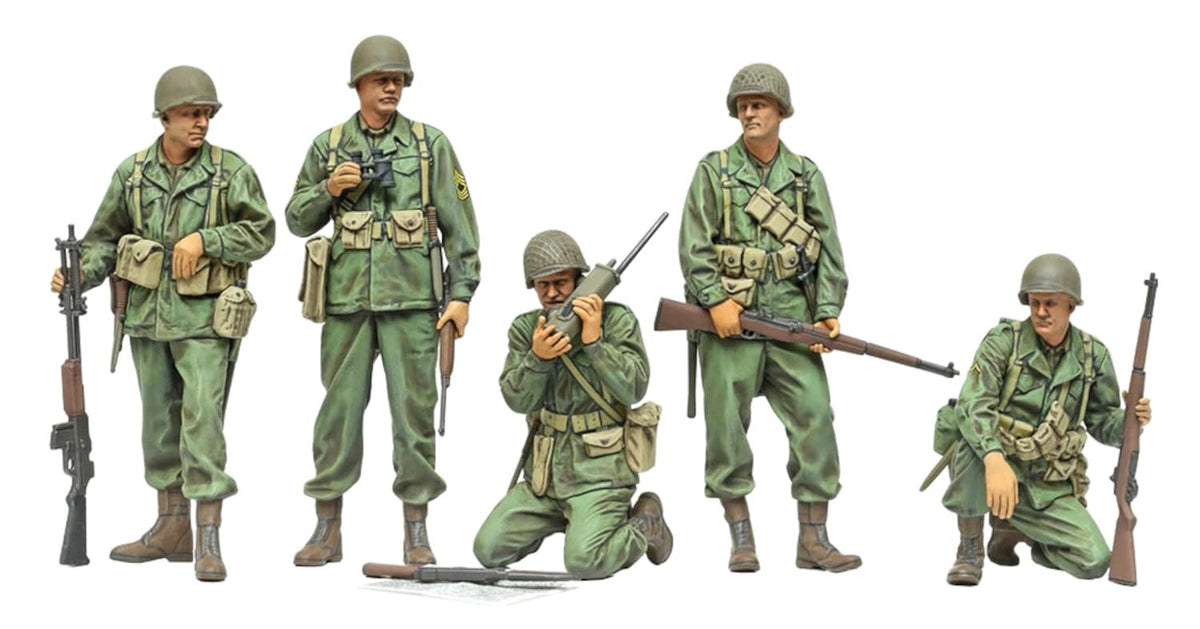Tamiya 35379 1:35 US Infantry Reconnaissance Squad (5) Model Building, Plastic Kit, Hobby, Crafts, Gluing, Model Kit, Model, Assembly, Unpainted