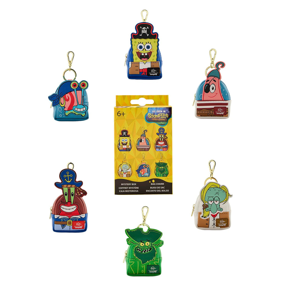 SpongeBob SquarePants Mystery Mini Backpack Keychain Charm