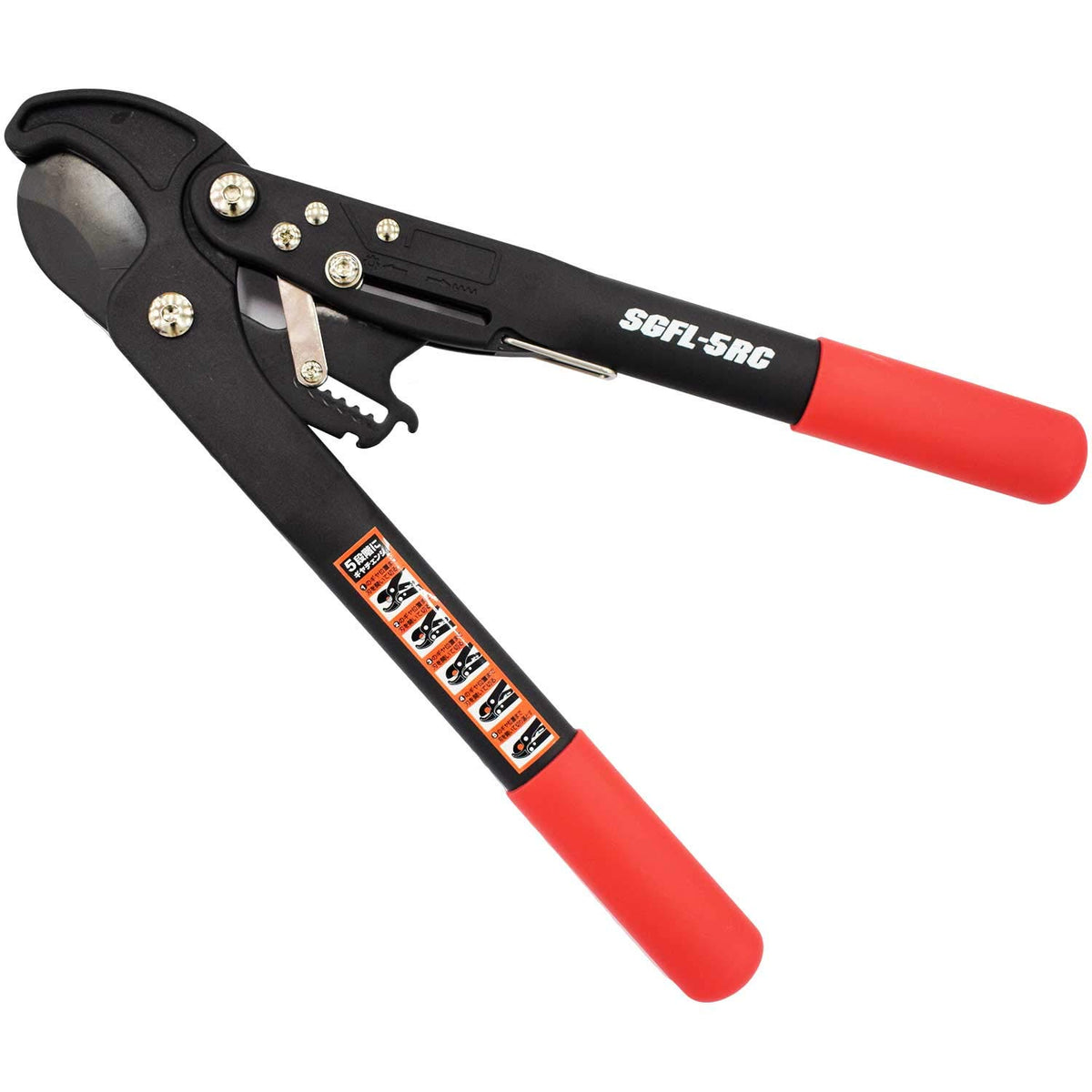 Senkichi Ratchet Switching Type (Thick Branch Cutting Shears) Total Length 415 mm (Japan Import)
