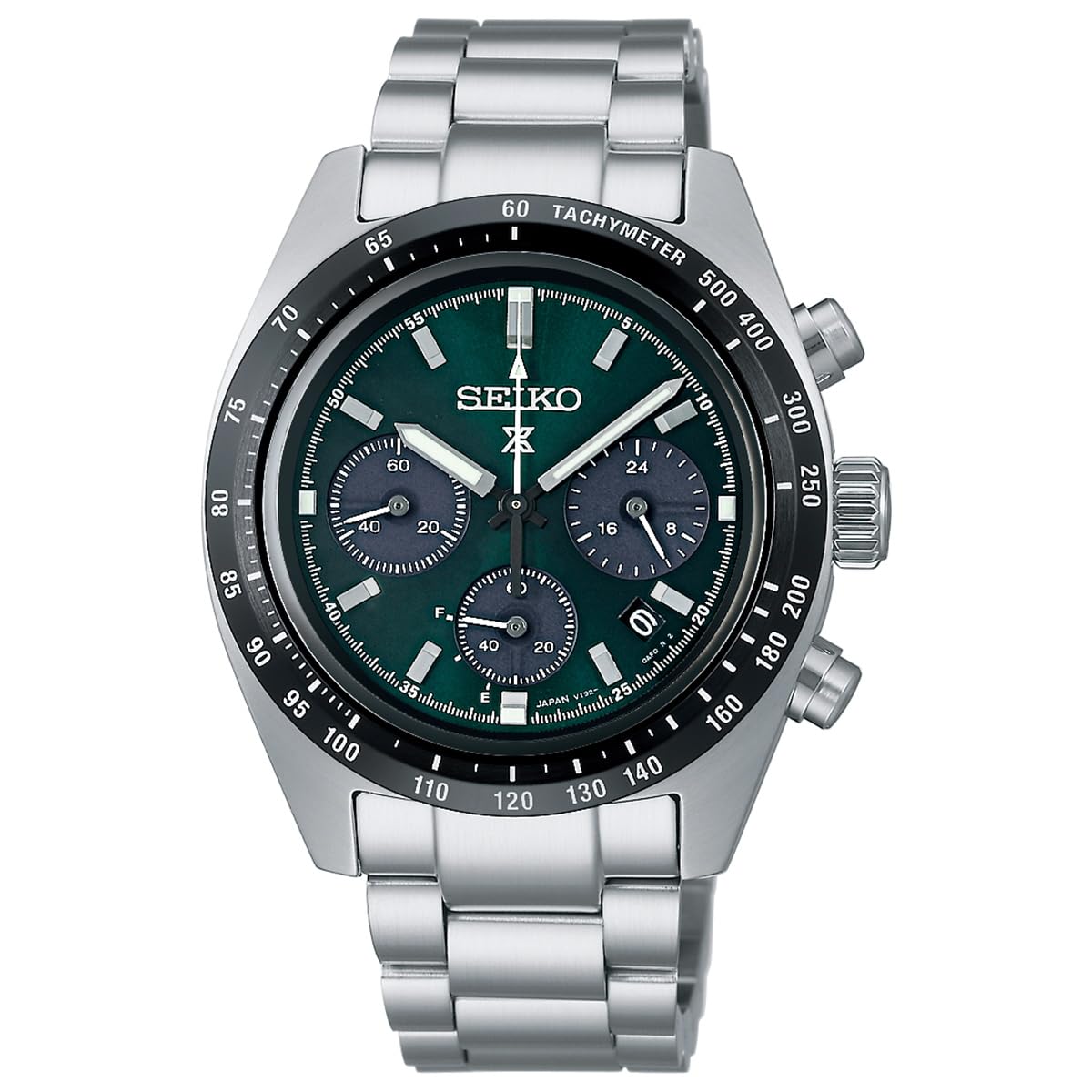 SEIKO SBDL107 PROSPEX SPEEDTIMER Solar Chronograph Metal Band Men's Japan Import New