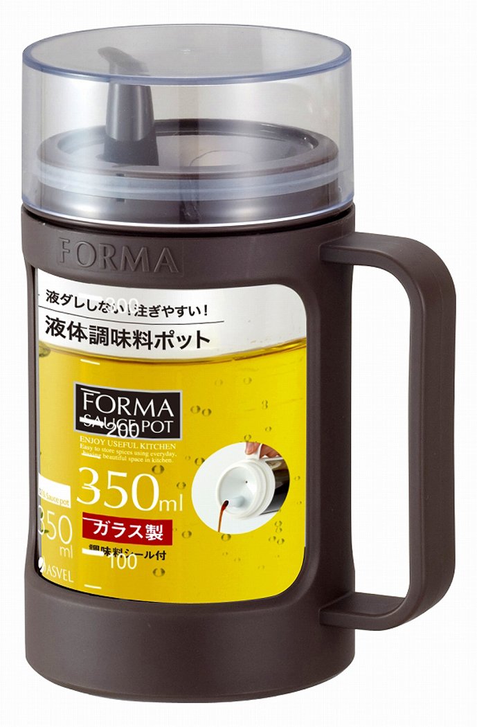 アスベル Asvel 1132 Glass Pot (For Liquids), Forma, Brown