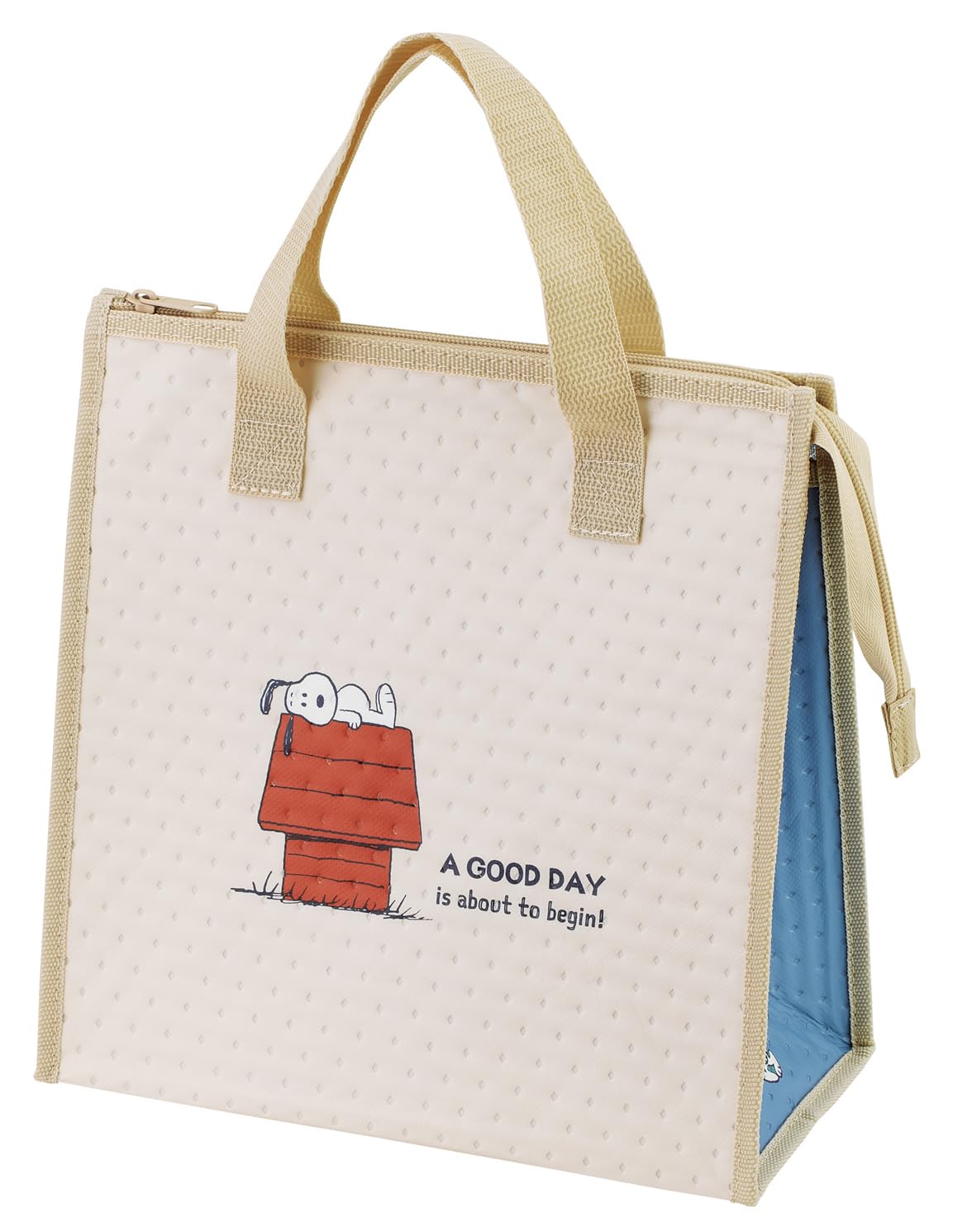 Skater Lunch Bag, Non-Woven Insulated Bag, 10.4 x 10.6 inches (26.5 x 27 cm), Snoopy Good Day FBC1-A