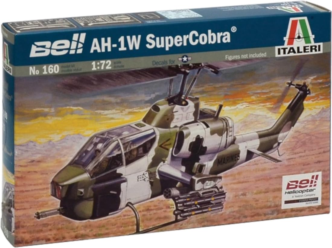 Platz ITALERI 1/72 America AH-1W Super Cobra Attack Helicopter Plastic Model IT0160 (Helicopter)