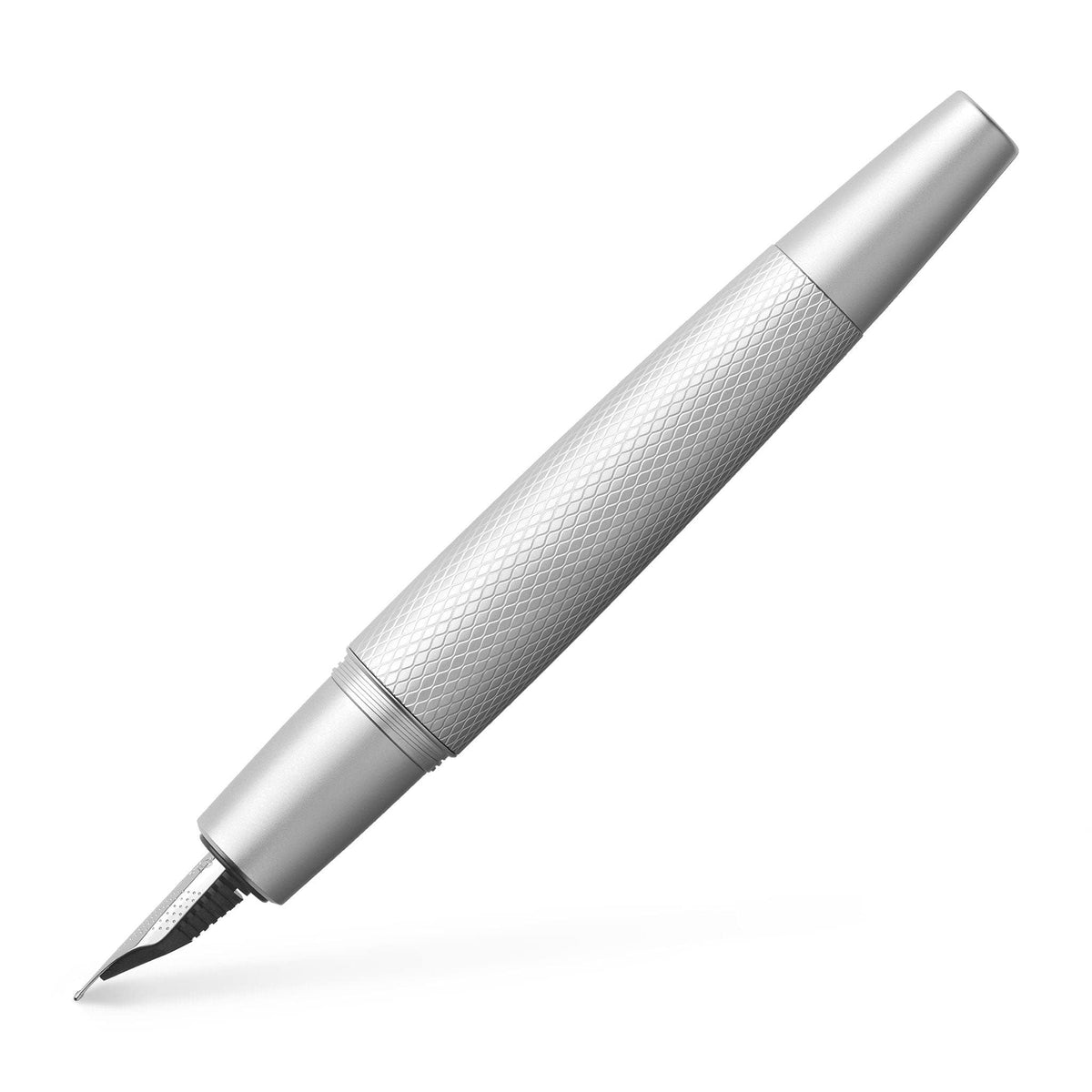 Faber-Castell e-motion Fountain Pen, Pure Silver - Extra Fine