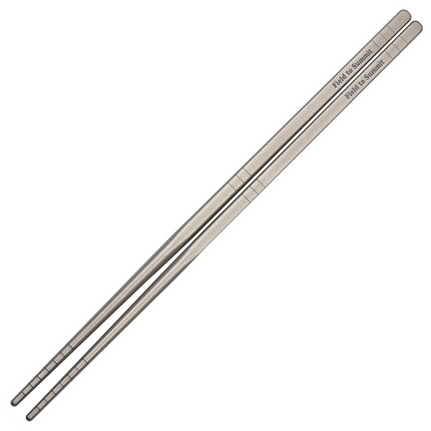 Field to Summit OFCATCH Titanium Chopsticks, 9.1 inches (23 cm), Anti-Slip, Hollow Construction, Ultra Lightweight, Cutlery, Heavy Duty, Storage Bag Included, Cookware, Outdoor, Camping, Travel