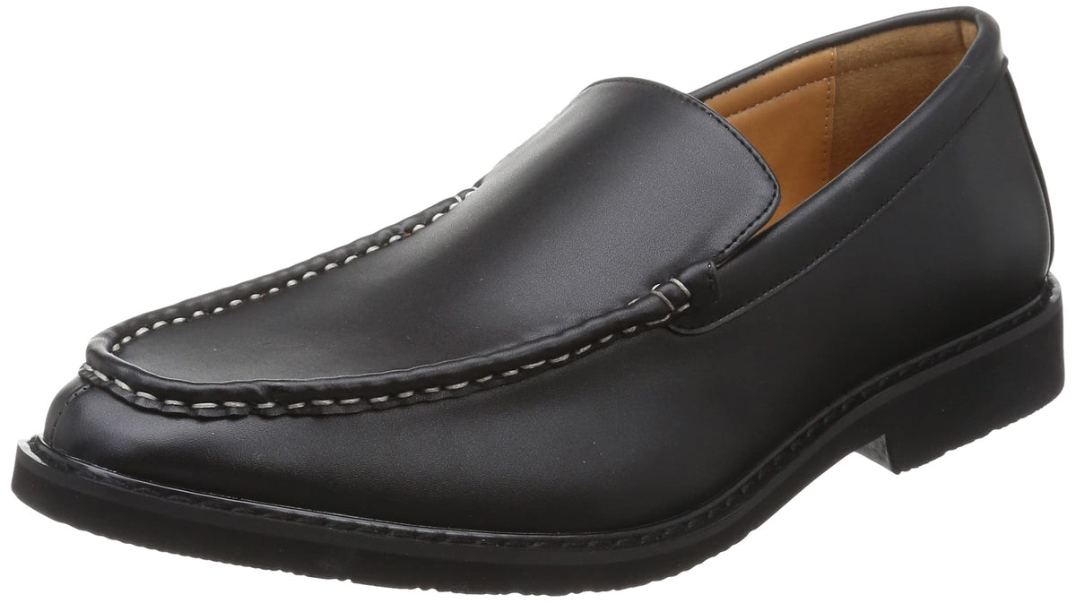 DEDEDES 6323 Men's Loafers, Slip-on Shoes, Moccasin, Suede Driving, Black, PU, 8.5