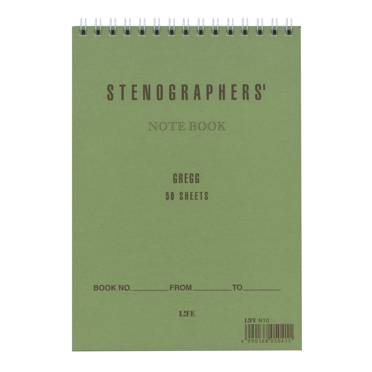 ライフ Life Notebook, Stenographer, Center Ruled, N10