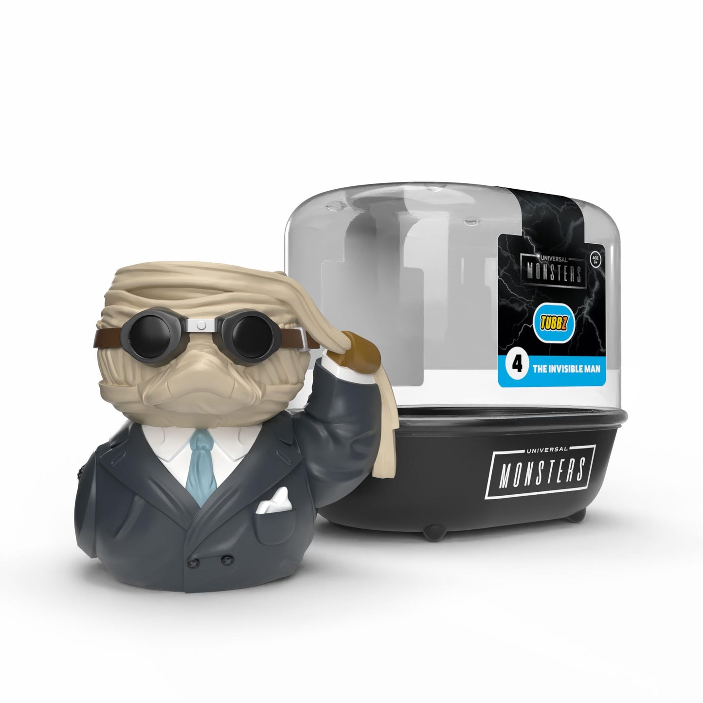 TUBBZ First Edition: Universal Monsters - Invisible Man Cosplaying Rubber Duck Vinyl Figure