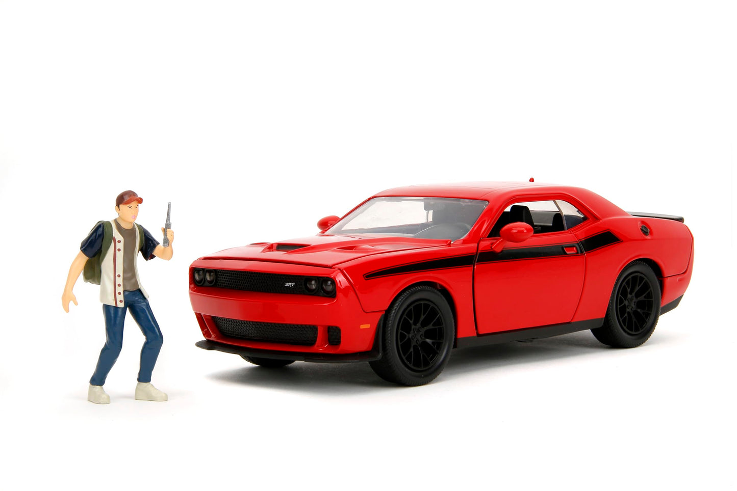 Jada The Walking Dead 1:24 2015 Dodge Challenger Die-Cast Car & 2.75" Glen Figure, Toys for Teens & Adults