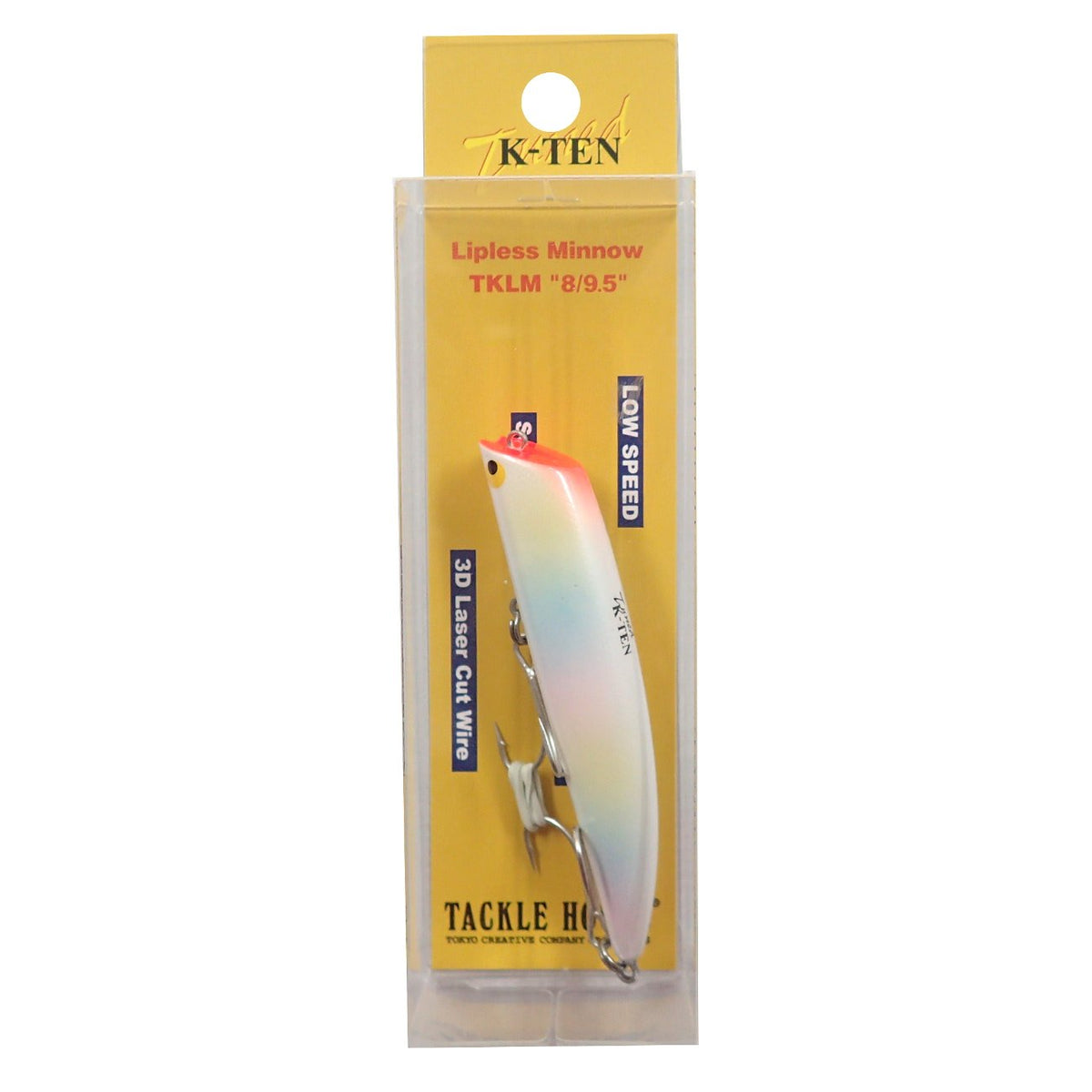 TackleHouse Minnow Tuned K-Ten TKLM Lipless Minnow 3.1 inches (80 mm), 0.37 oz (9.5 g), Pearl Rainbow #108 Lure