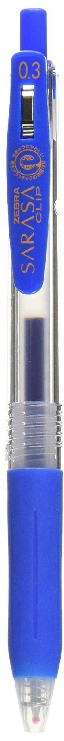 Zebra Sarasa Clip Pen 0.3 mm, Cobalt Blue (JJH15-COBL)
