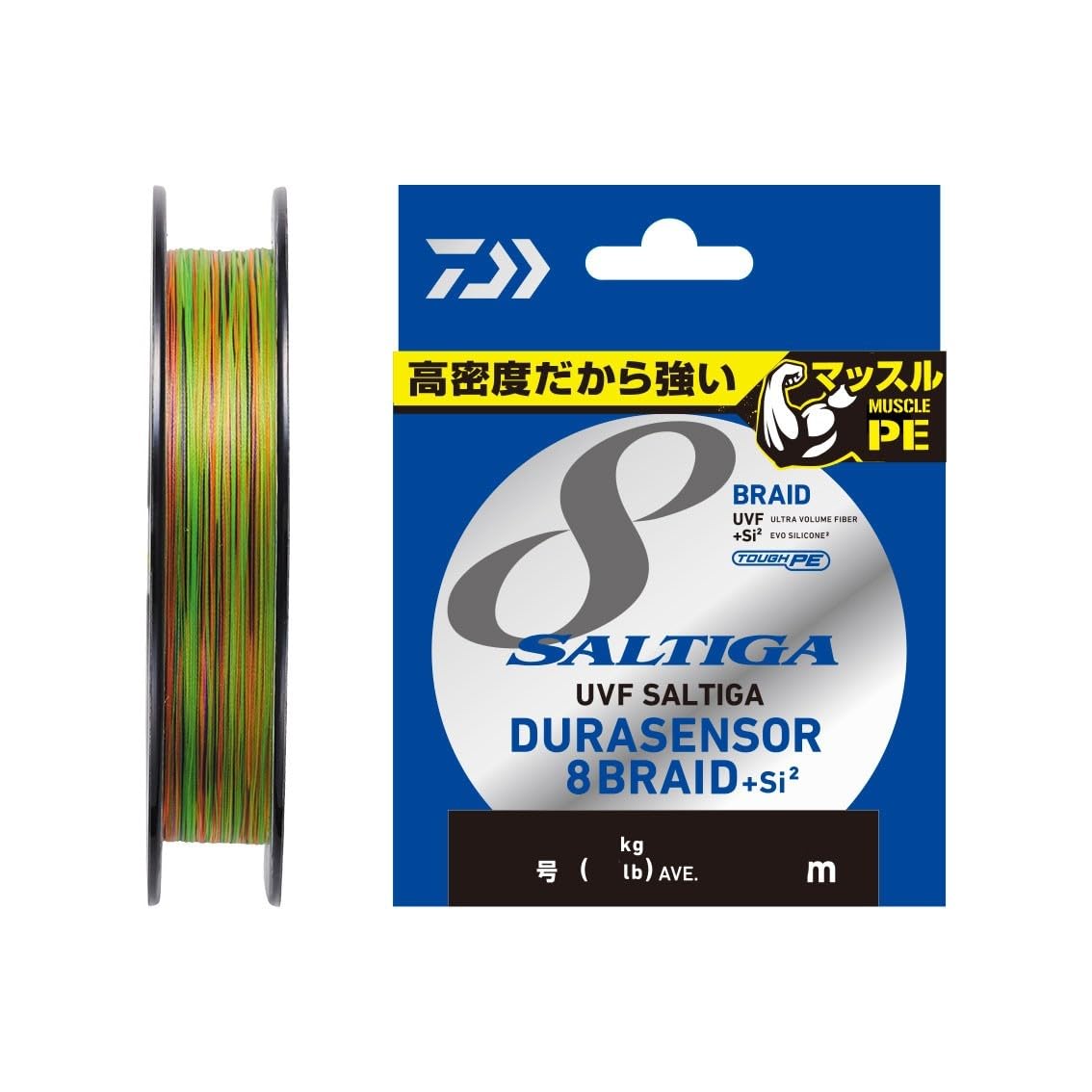 DAIWA PE Line UVF Soltiga Dura Sensor X8 + Si2 No. 3 132.1 ft (400 m), Multicolor