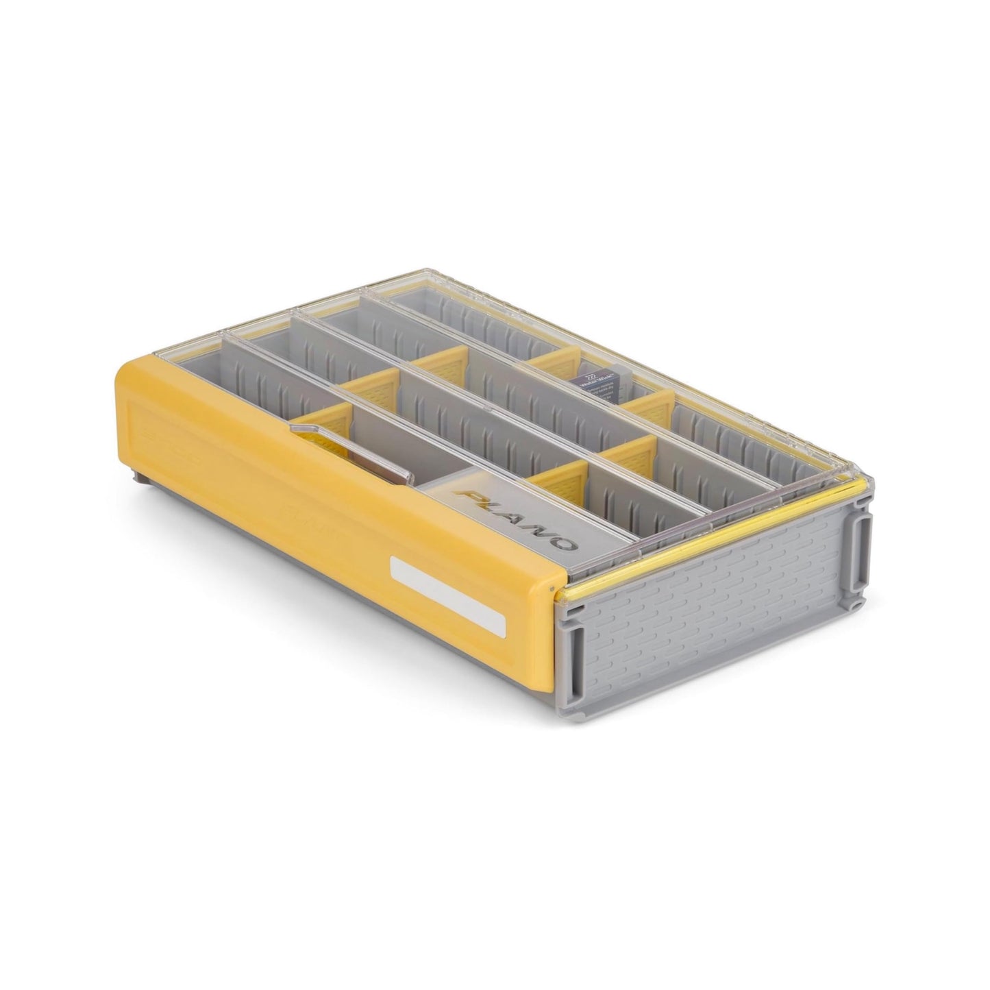 Plano EDGE 3700 Premium Deep Tackle Utility Box, Clear and Yellow, Waterproof and Rust-Resistant Bait and Terminal Tackle Storage Organization Box