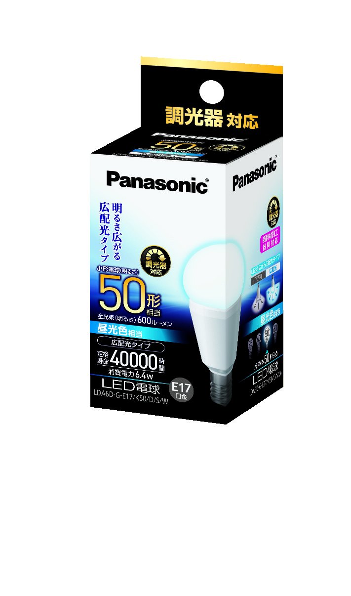 Panasonic LED bulb 6.4W (daylight equivalent) LDA6DGE17K50DSW