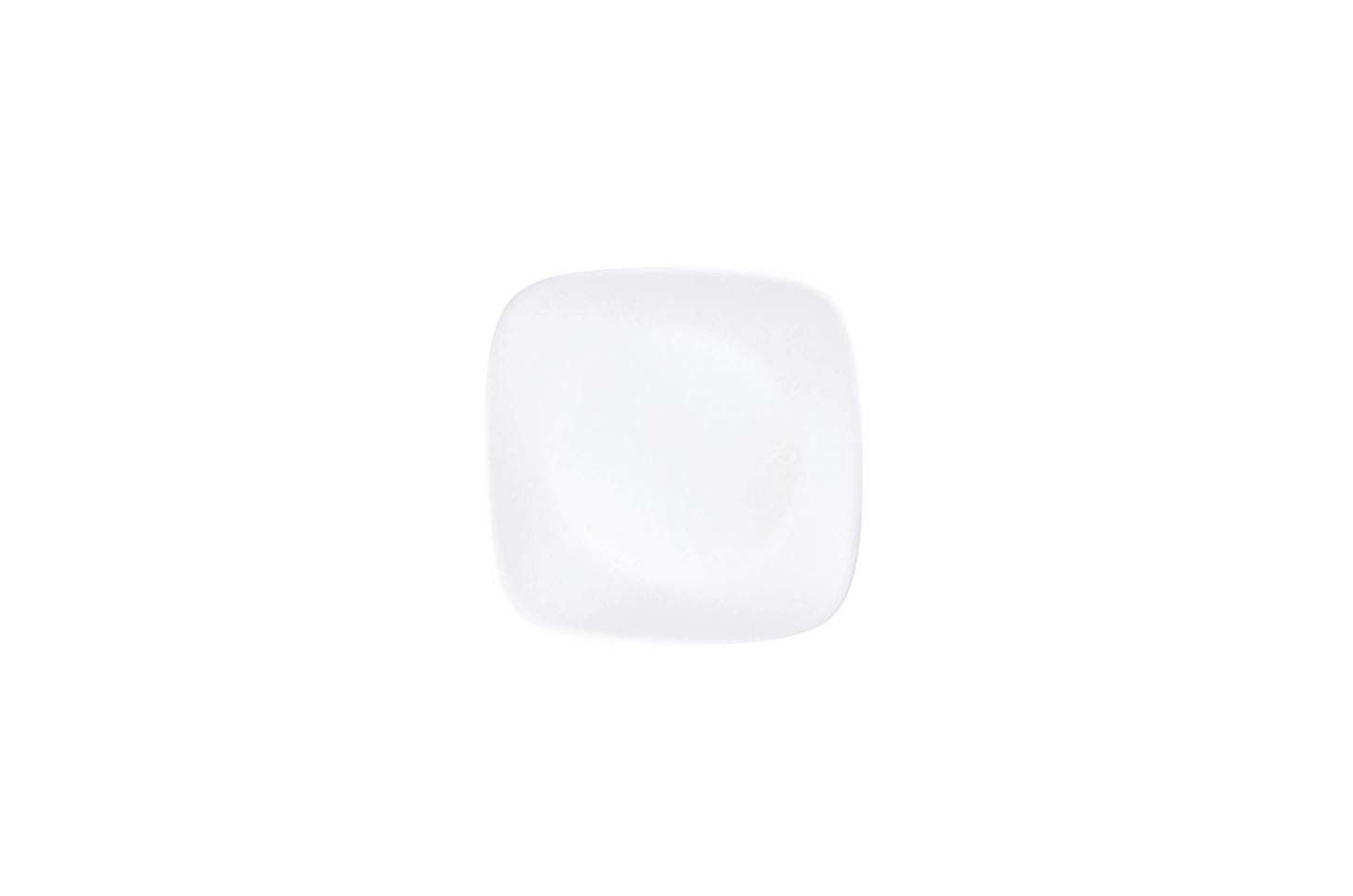 Corelle J2206-N CP-8903 Square Plate, Width: 6.5 Inches (16.5 cm), Shatter-Resistant, Lightweight, Winter Frost White, Small