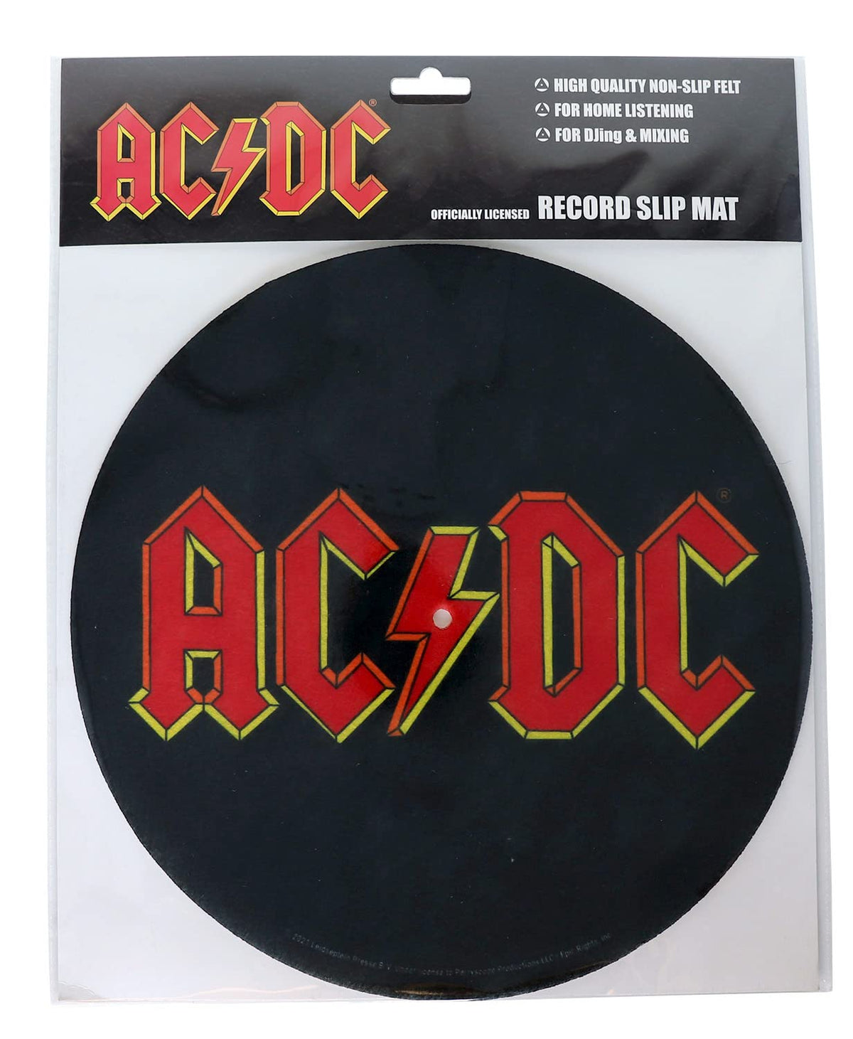 Pyramid America AC/DC Turntable Record Player - AC DC - 12" Antistatic Cover, Reduces Noise & Sounds From Static & Dust, Ideal For Your Vinyl Record Storage