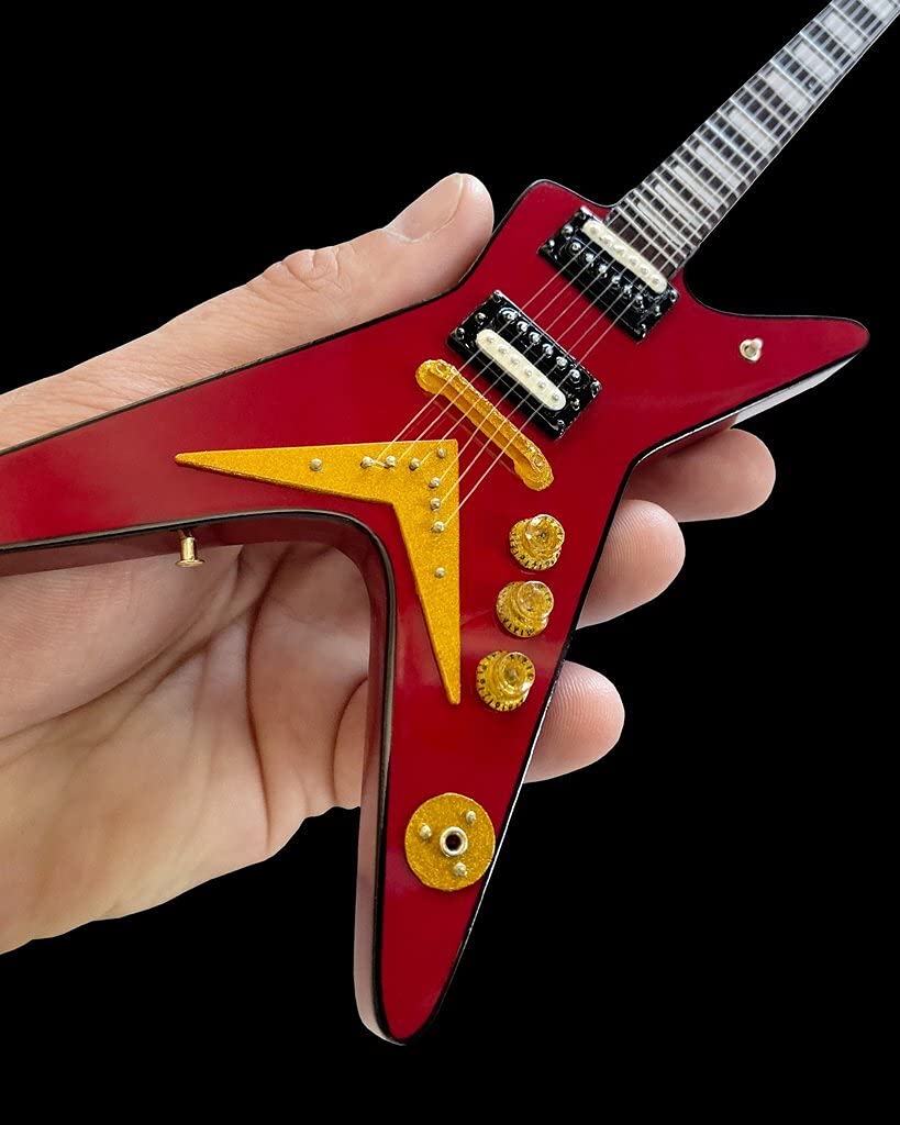 Axe Heaven Classic Dean Vintage Red ML Mini Guitar Officially Licensed, DG-248