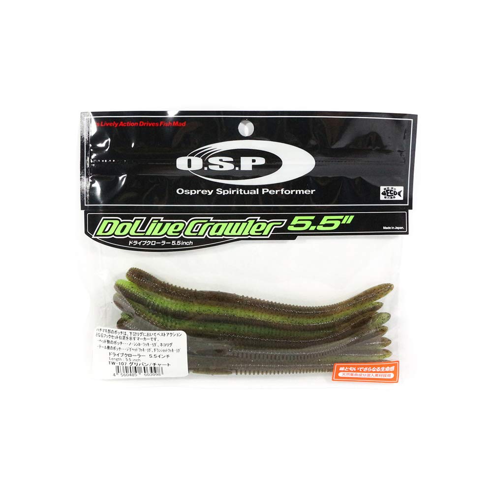OSP Soft Lure Dolive Crawler 5.5 Inches W-107 (3098)
