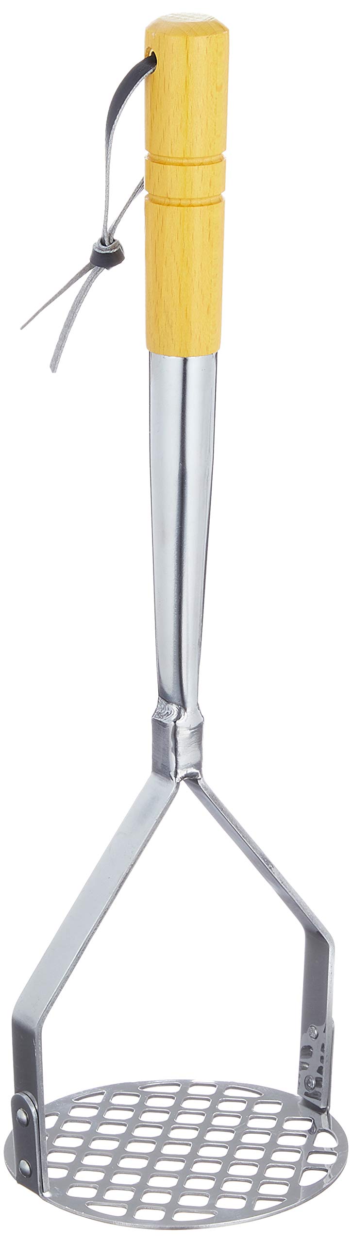 Yamagi Industrial BPT21001 Wooden Handle Commercial Potato Masher, Large