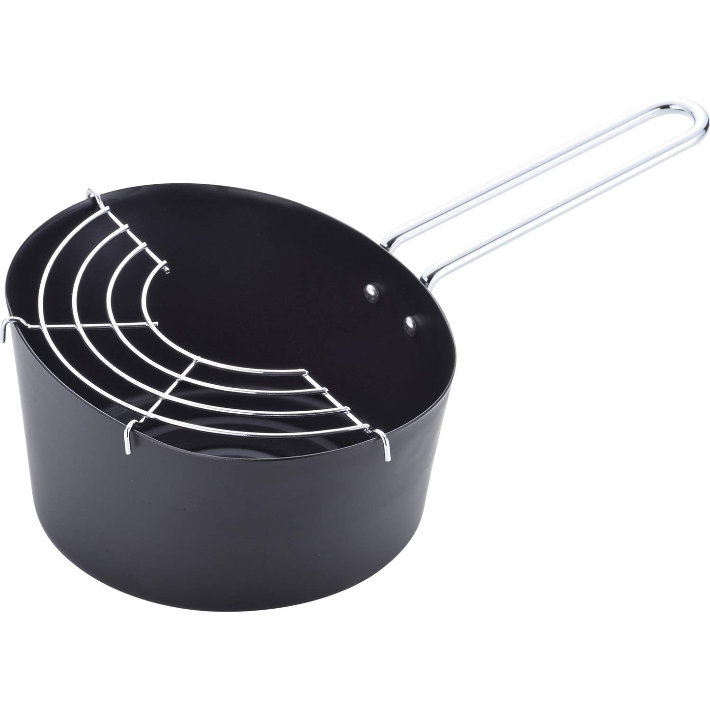 Wahei Freiz RB-1297 Square Tempura Pot, 5.5 x 7.1 inches (14 x 18 cm), Induction Compatible, Gas Bento Box, Living Alone, Deep Frying, Hot Pot, Tempura