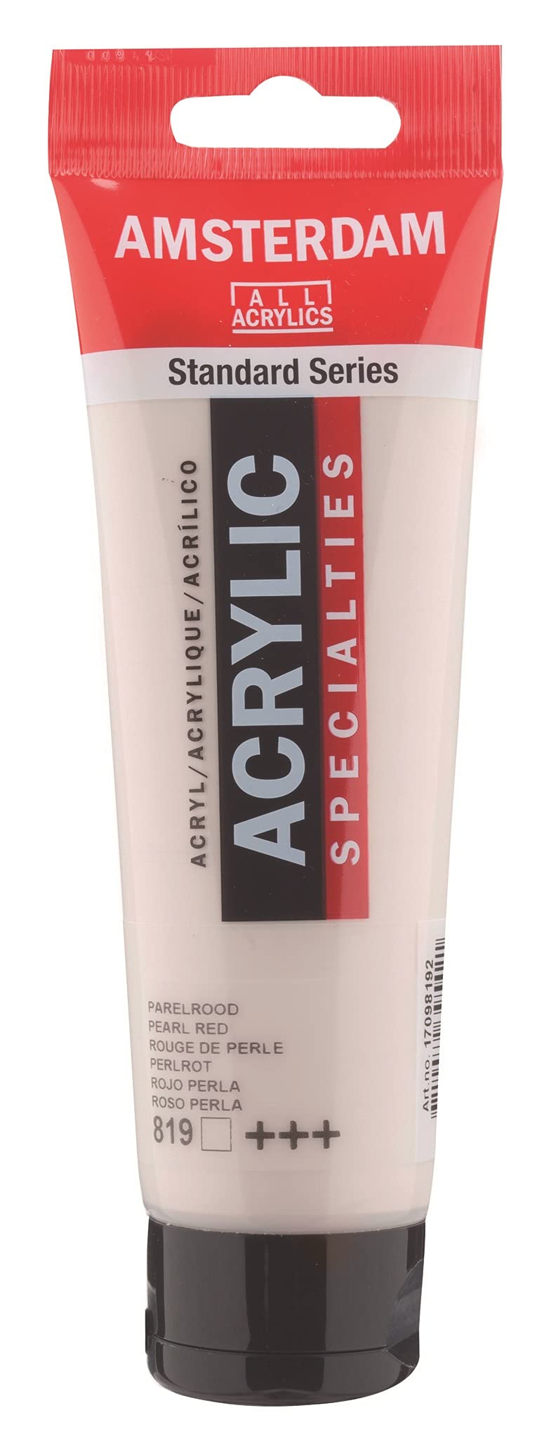 Talens Japan T1709-819 405282 Talens Acrylic Paint, Amsterdam Acrylic Color, Pearl Red, 4.2 fl oz (120 ml)