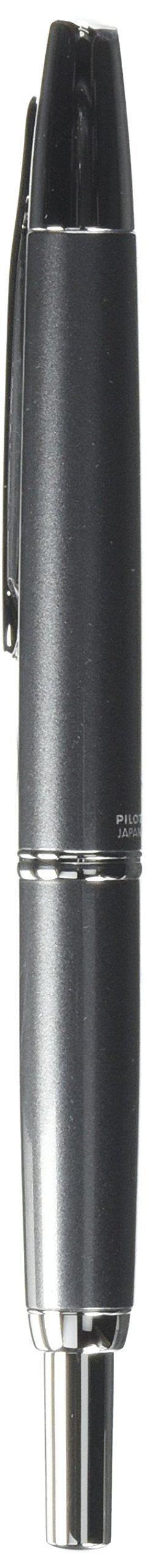Pilot Fountain Pen Capless Decimo, Dark Gray Myca Body, F-Nib
