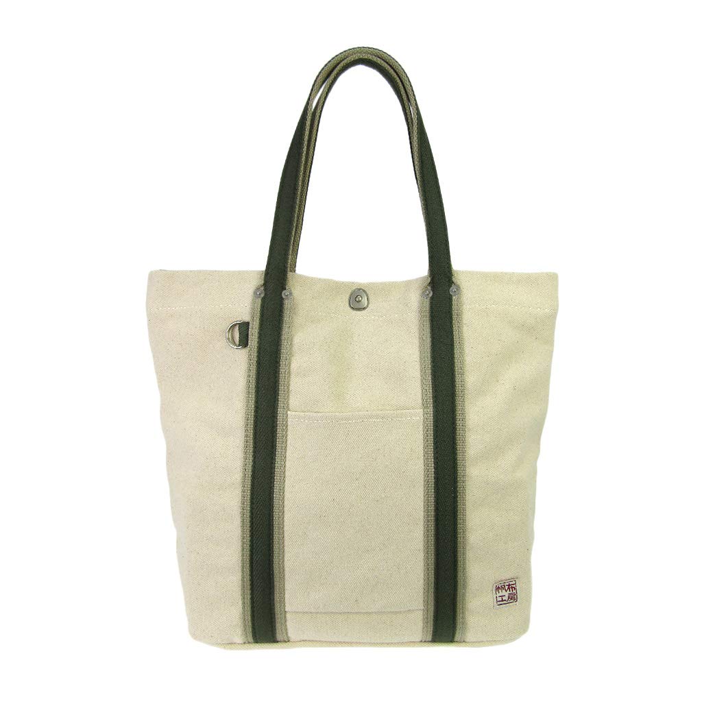Hampkoubo 3J45 Tote Bag, LINE Series, Compatible with A4, white, One Size