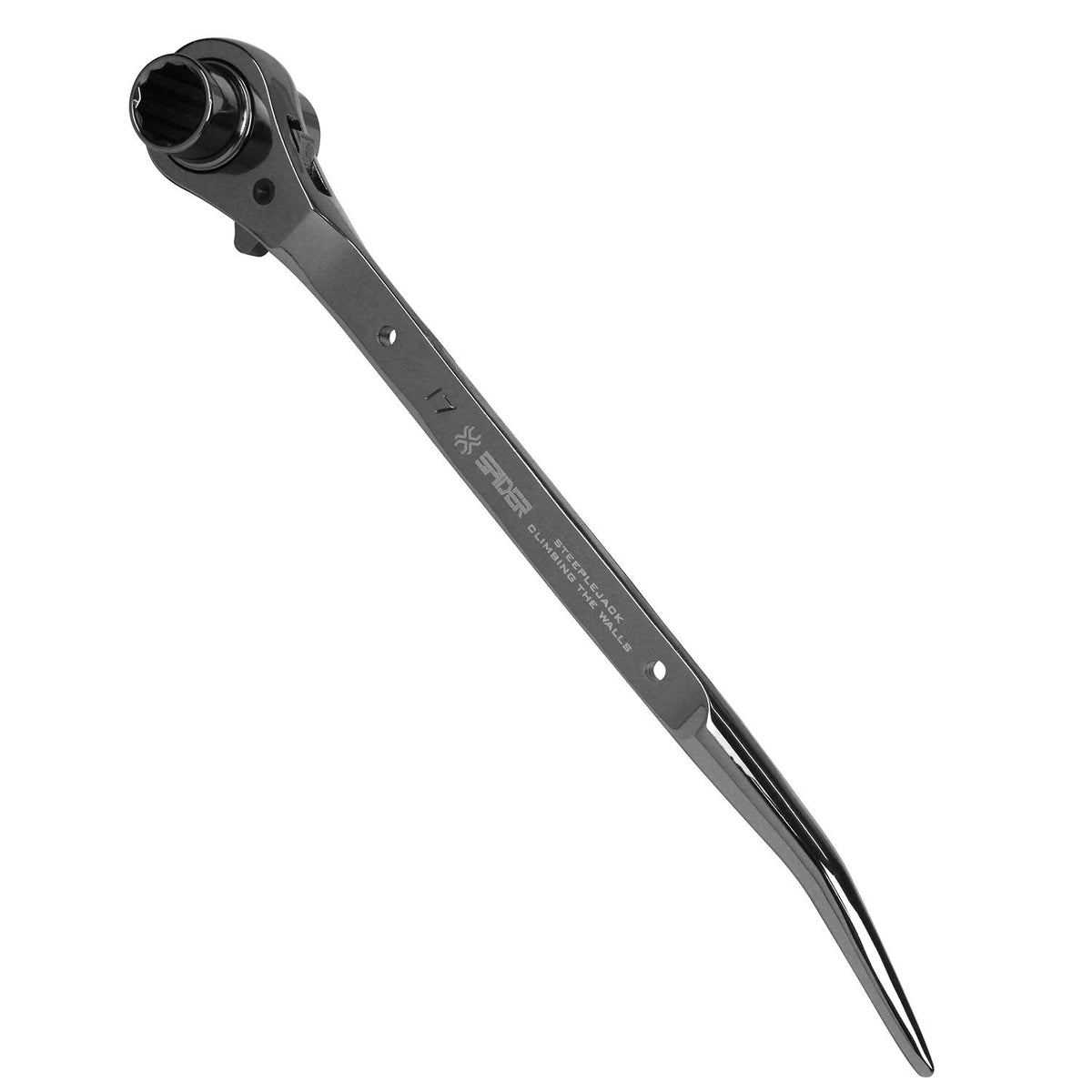 SK11 SPD-R1721L Double-Ended Ratchet Wrench, Long Type, 0.7 x 0.8 inches (17 x 21 mm), Total Length 12.2 inches (310 mm)