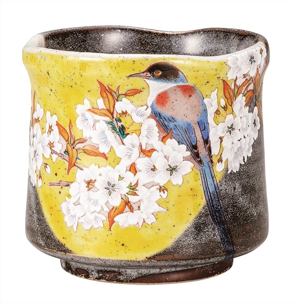 Nakamaru K9-708 “Kyutani Ware” Big Bath Cup and Birds on Yoshidayama Sakura