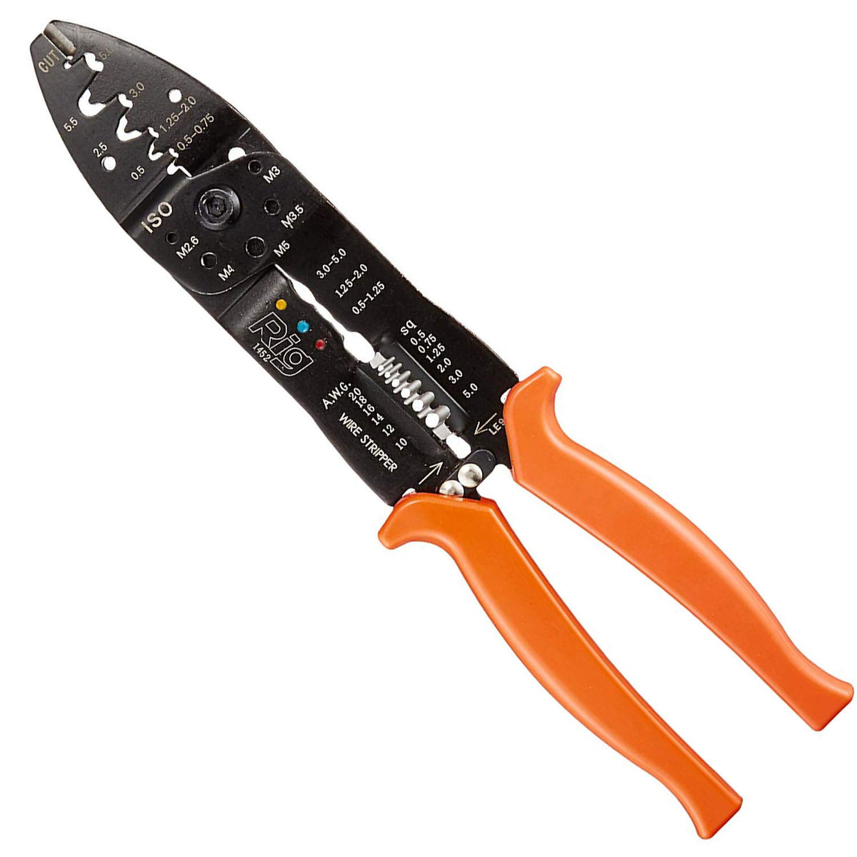 Amon 4960 Electrician's Pliers, Total Length: Approx. 10.0 inches (255 mm)