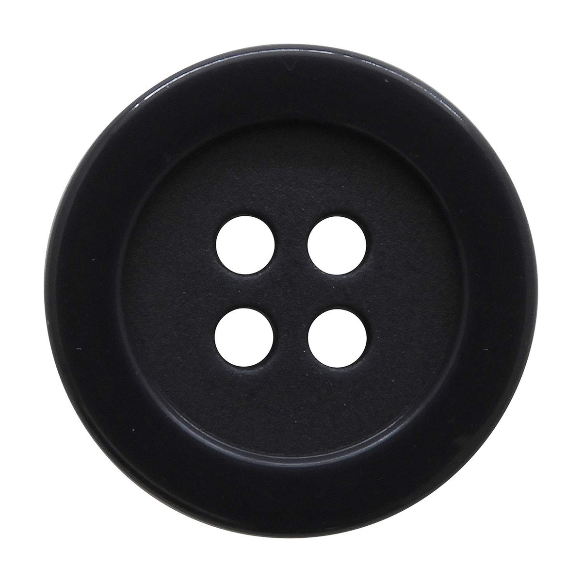 Basic Buttons, Made in Japan, Black, 0.7 inches (18 mm), 8 Pieces 10-130