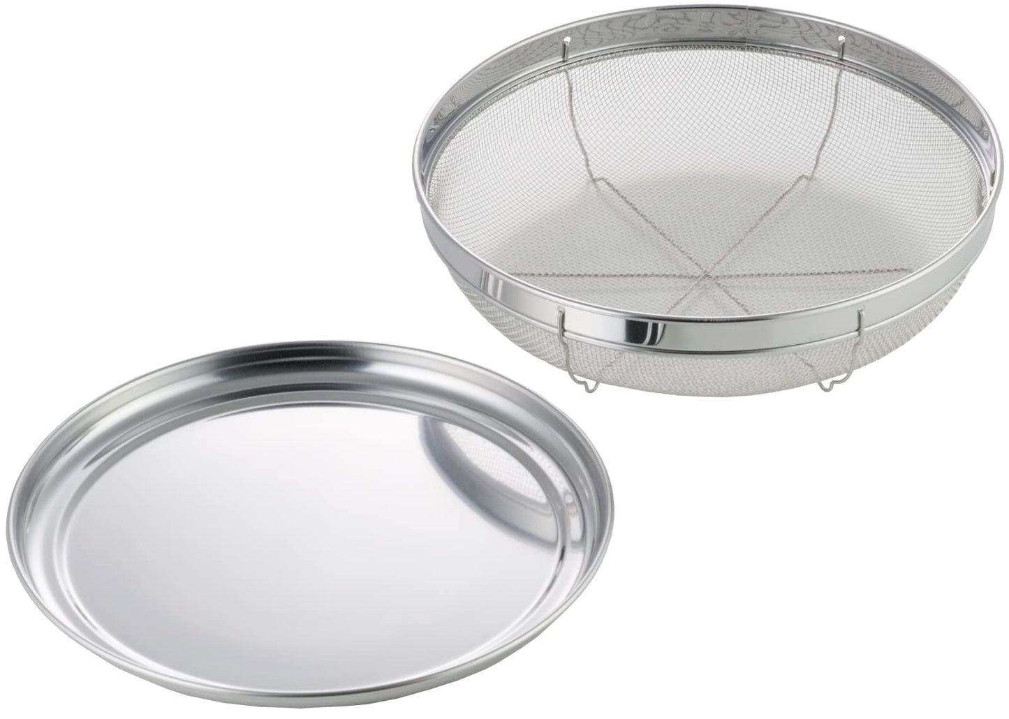 Yoshikawa SH6452 Monkey & Tray Set, 9.8 inches (25 cm), Silver, Esophagus, Made in Japan
