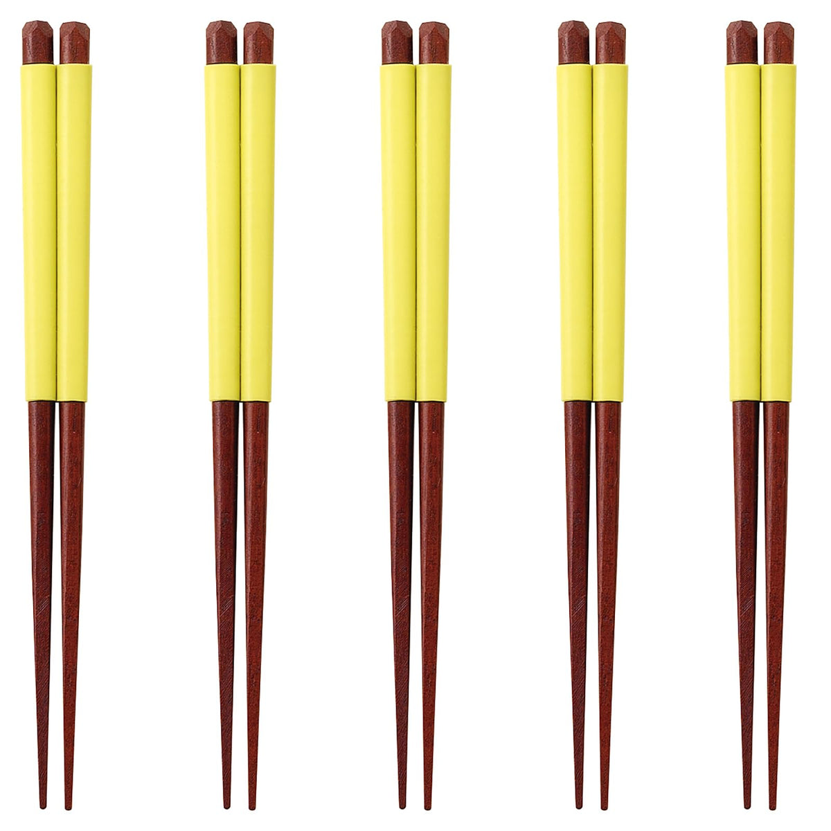 J-kitchens PID0731 Happy Chopsticks, Set of 5 Pairs, Material: Wood, Chopsticks, Made in Japan