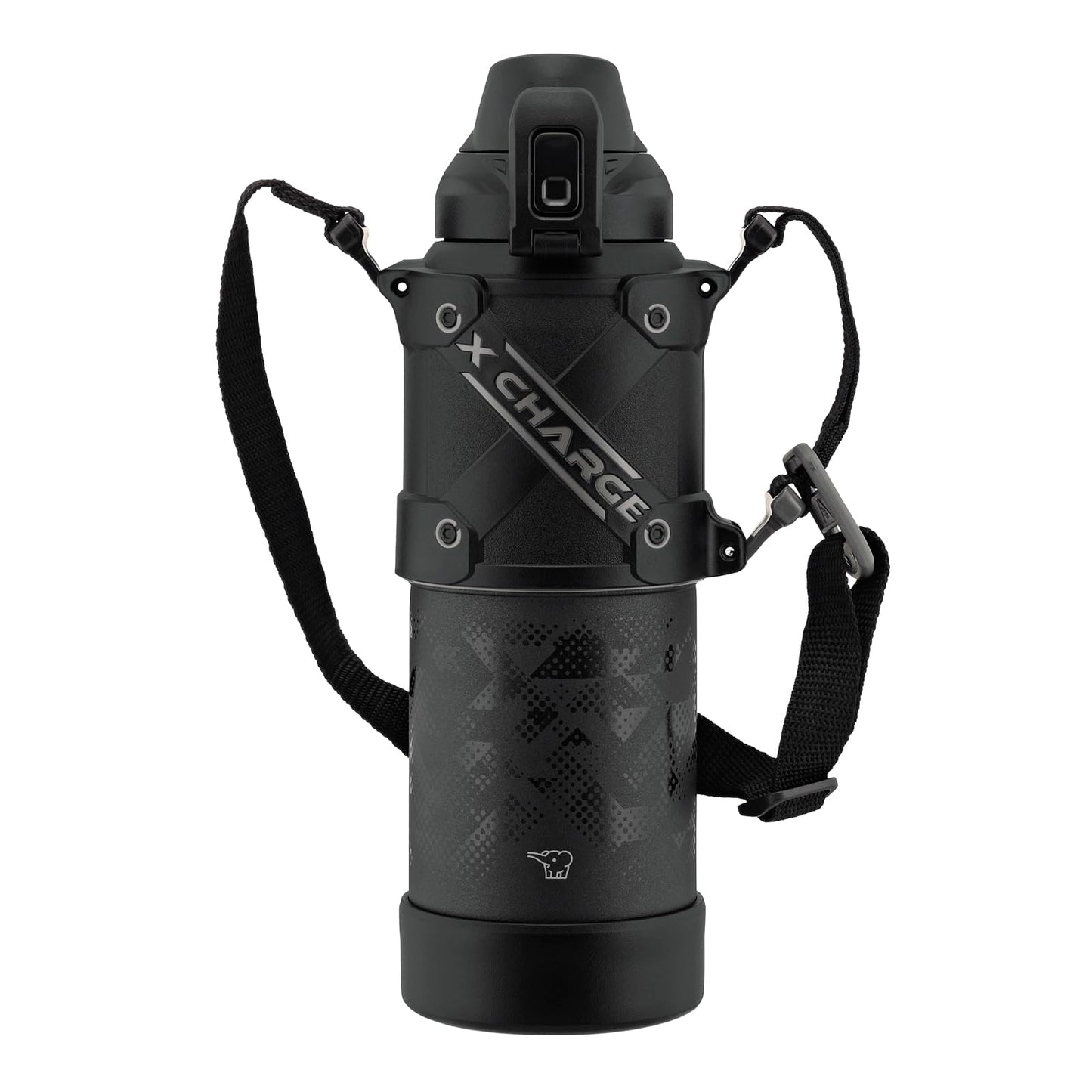 Zojirushi SD-HB10-BA Cool Bottle Water Bottle, 3.3 gal (1.0 L), Sports Type, Seamless Stop, Impact and Abrasion Resistant Protective Armor, Black