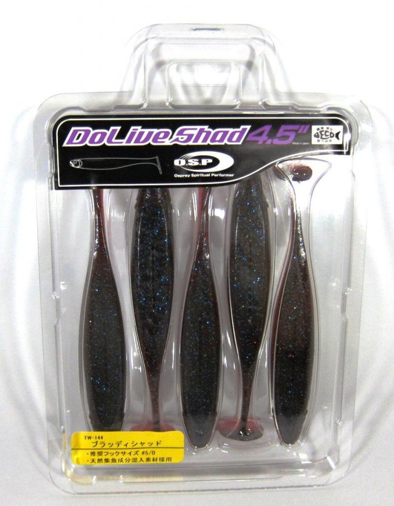 OSP Soft Lure Dolive Shad 4.5 Inches TW144 (0201)