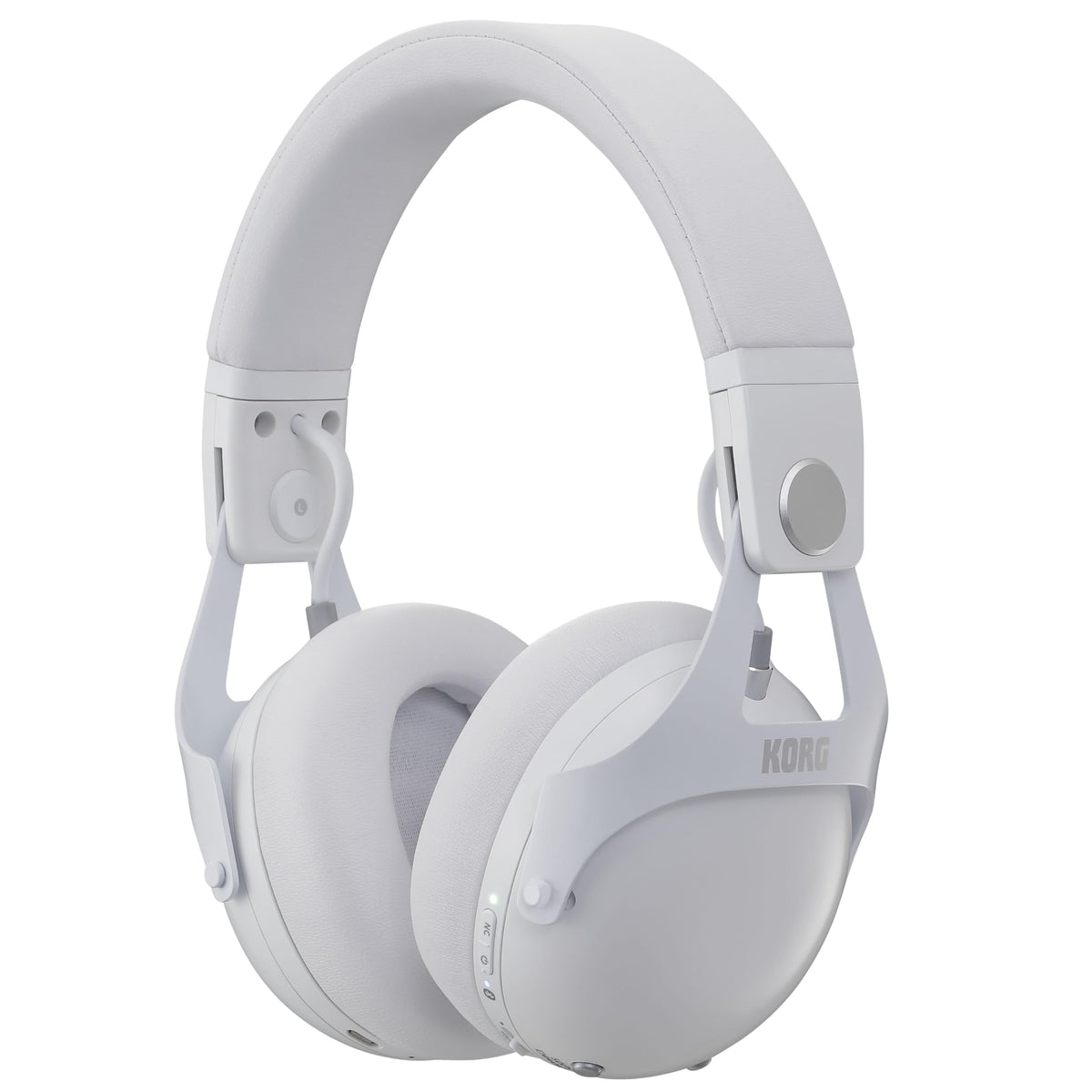 Korg Smart Noise Cancelling DJ Headphones, White NCQ1WH