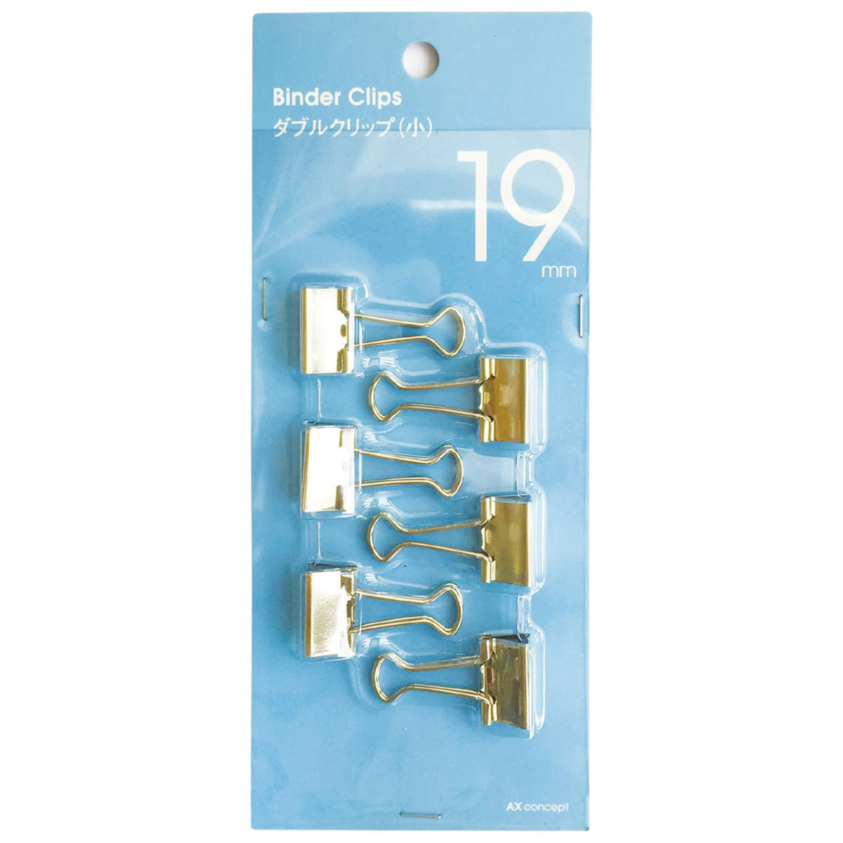 Ehime Shiko X-CS19B-2P W Clip, Small, 6 Pieces, Silver, Pack of 2