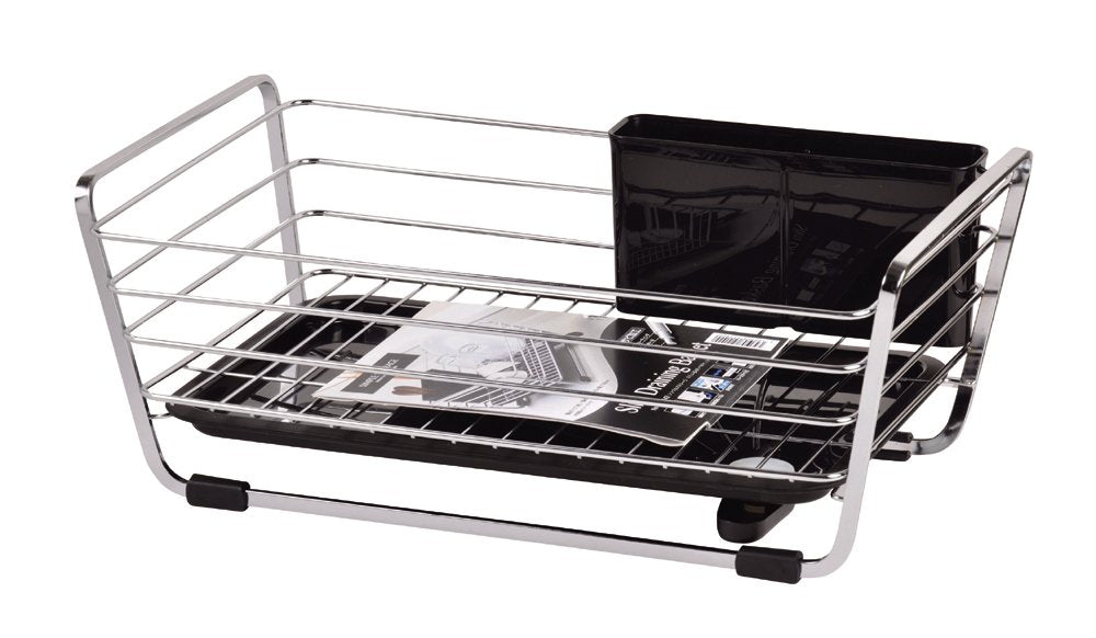 Pearl Metal HB-1142 Tableware Drainer Basket, Slim, Black, Simple Storage