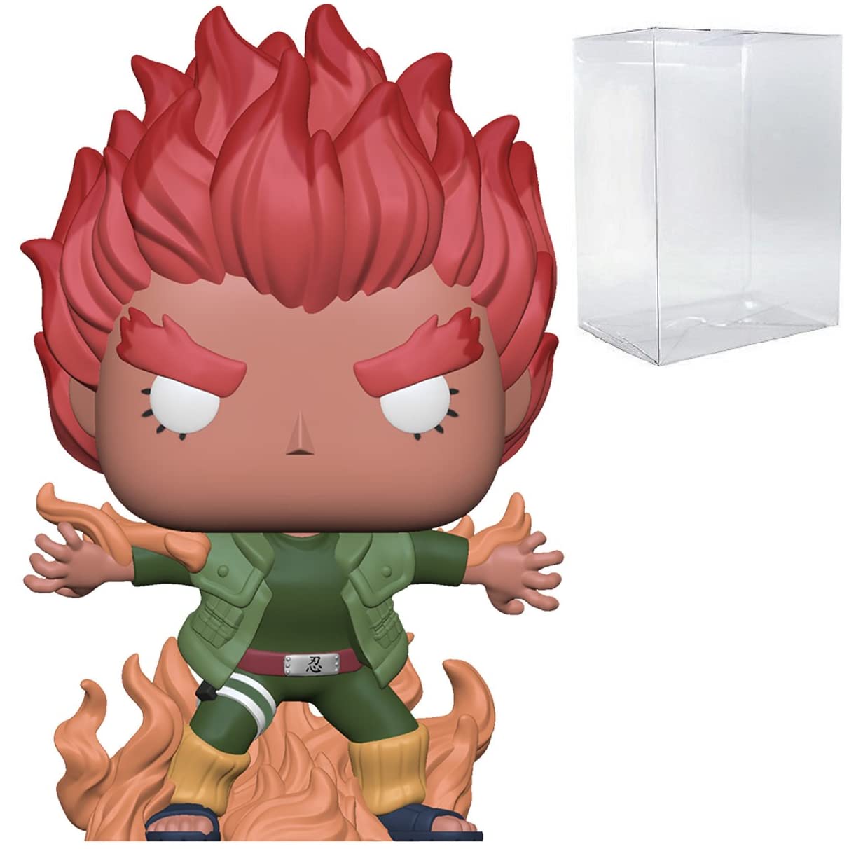 POP Naruto Shippuden - Might Guy (Eight Inner Gates) Funko Vinyl Figure (Bundled with Compatible Box Protector Case), Multicolor, 3.75