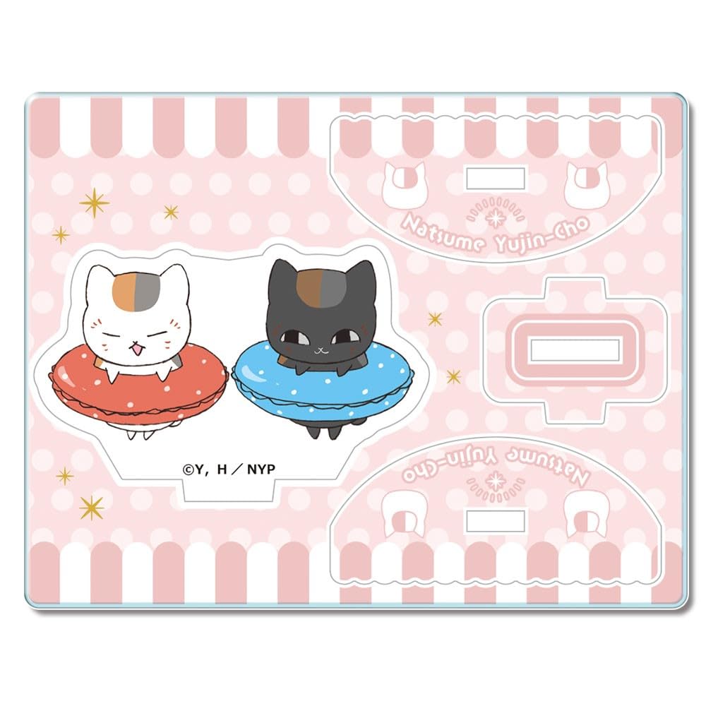 Natsume's Book of Friends Yuratto Acrylic Figure Ver.2 Nyanko-Sensei & Black Nyanko YAAN-N002-m05